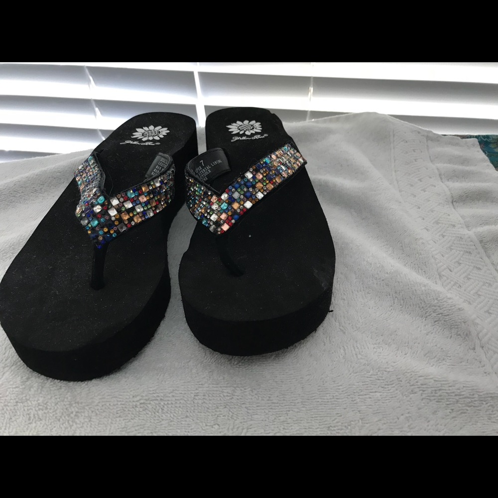 Yellow Box Flip Flops